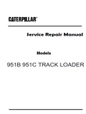 Caterpillar Cat 951C TRACK LOADER (Prefix 69H) Service Repair Manual (69H03679-03702)