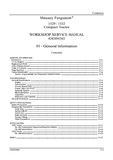 Massey Ferguson 1529 Compact Tractor Service Repair Manual