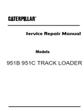 Caterpillar Cat 951C TRACK LOADER (Prefix 69H) Service Repair Manual (69H03678-03678)