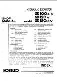 Kobelco SK100(L) V, SK120 V, SK120LC V Crawler Excavator Service Repair Manual (YP02501 ～)