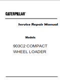Caterpillar Cat 903C2 COMPACT WHEEL LOADER (Prefix YKL) Service Repair Manual (YKL00001 and up)