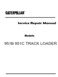 Caterpillar Cat 951B TRACK LOADER (Prefix 86J) Service Repair Manual (86J02598-04041)