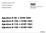 Deutz Fahr Agrotron K120 Tractor Parts Catalogue Manual