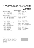 John Deere 208 Lawn and Garden Tractor Service Repair Manual (sm2105)