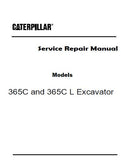 Caterpillar Cat 365C L Excavator (Prefix FEN) Service Repair Manual (FEN00001 and up)