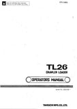 Takeuchi TL26 Crawler Loader Operator manual (Serial No. 2620186 and up)