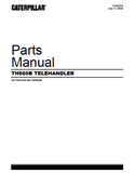 Caterpillar Cat TH560B Telehandler Parts Catalogue Manual S/N TBP00100 thru TBP00208