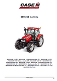 CASE IH MAXXUM CVT 120 International Region F4DFE413B*A Tractor Service Repair Manual