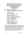 CASE IH MXU125 Tractor Service Repair Manual