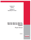 CASE IH MXU115 Tractor Service Repair Manual