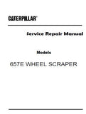 Caterpillar Cat 657E WHEEL SCRAPER (Prefix 6MB) Service Repair Manual (6MB00001 and up)