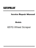 Caterpillar Cat 657G WHEEL SCRAPER (Prefix W1F) Service Repair Manual (W1F00001 and up)