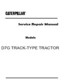 Caterpillar Cat D7G TRACK-TYPE TRACTOR (Prefix 92V) Service Repair Manual (92V02127-11897)