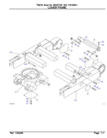 Takeuchi TB016 Compact Excavator Parts Catalogue Manual SN:11610001 and up
