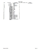 Takeuchi TB016 Compact Excavator Parts Catalogue Manual SN:11610001 and up