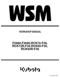 KUBOTA RCK72R-F36 FRONT CUT RIDE ON MOWER Service Repair Manual