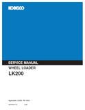 KOBELCO LK200 WHEEL LOADER Service Repair Manual