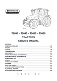 New Holland T5060 Tractor Service Repair Manual