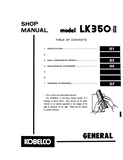 KOBELCO LK350 II WHEEL LOADER Service Repair Manual