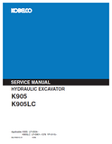 KOBELCO K905LC Hydraulic Excavator Service Repair Manual
