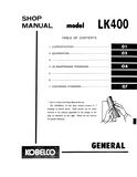 KOBELCO LK400 WHEEL LOADER Service Repair Manual