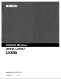 KOBELCO LK500 WHEEL LOADER Service Repair Manual