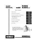 KOBELCO K905LC Hydraulic Excavator Service Repair Manual