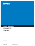 KOBELCO K909 II EXCAVATOR Service Repair Manual