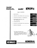 KOBELCO K909 II EXCAVATOR Service Repair Manual