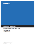 KOBELCO K909A HYDRAULIC EXCAVATOR Service Repair Manual