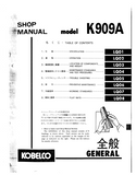 KOBELCO K909A HYDRAULIC EXCAVATOR Service Repair Manual