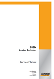CASE 580N Loader Backhoe Service Repair Manual