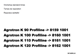 Deutz Fahr Agrotron K90 Profiline Tractor Parts Catalogue Manual