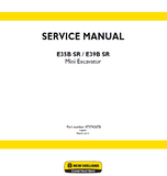 New Holland E35BSR Mini Excavator Service Repair Manual