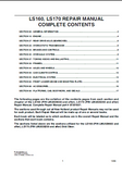 New Holland LS160 Skid Steer Loader Service Repair Manual Valid From Serial No. LMU029683 and up