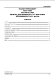 Massey Ferguson 9540 9560 Combine Operator manual (Serial No. AGCM95600CHC18101 and Up)