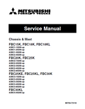 Mitsubishi FBC15K, FBC18K, FBC18KL Forklift Trucks Service Repair Manual SN: A3BC1-30200-UP