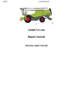 CLAAS LEXION 750 740 730 NA Combine - Type C48 Service Repair Manual - Serial Number C4800011 and up