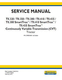 New Holland T8.350 CVT TIER 4B Tractor Service Repair Manual [ZHRE04001- ]