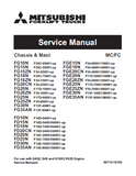Mitsubishi FD25N Forklift Trucks Service Repair Manual SN:F18C-70001/90001-UP