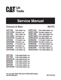 Caterpillar Cat GP35N Forklift Lift Trucks Service Repair Manual SN:T13F-50001 and up