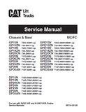Caterpillar Cat GP30N Forklift Lift Trucks Service Repair Manual SN:T13F-30011 and up