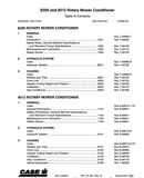 CASE IH 8309 Rotary Mower Conditioner Service Repair Manual