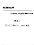 Caterpillar Cat 973C TRACK LOADER (Prefix BCP) Service Repair Manual (BCP00001 and up)