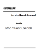Caterpillar Cat 973C TRACK LOADER (Prefix LDX) Service Repair Manual (LDX00001 and UP)