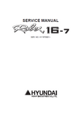 Hyundai R16-7 Mini Excavator Service Repair Manual