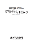 Hyundai R15-7 Mini Excavator Service Repair Manual