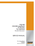 CASE CX210D Long Reach LC Version Tier 4B (final) Crawler Excavator Service Repair Manual