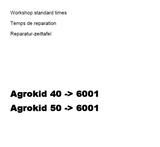 Deutz Fahr Agrokid 40 Tractor Parts Catalogue Manual (SN: 6001 and up)