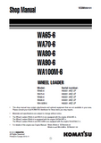 Komatsu WA80-6 Wheel Loader Service Repair Manual SN：H60051 and up